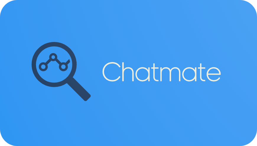 The Chatmate logo that was also made using some elements of generative design