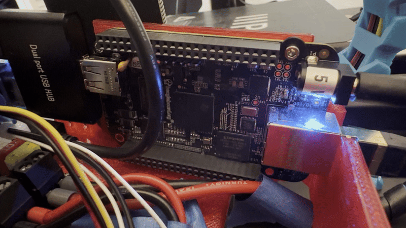BeagleBone Black blinking while within my 3D Printer Case running my OctoPrint Server.